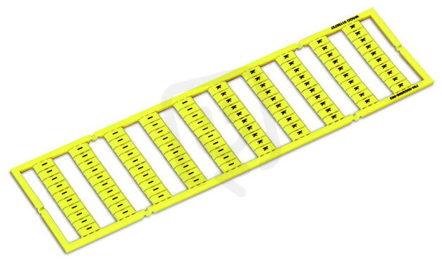 Popisovací karta WMB s potiskem k/l (50×) 5-5,2 mm žlutá WAGO 794-5553/000-002