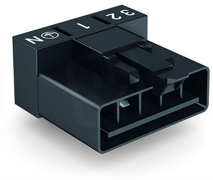 Konektor na desky plošných spojů, úhlové, 5pól., černá WAGO 890-815/011-000