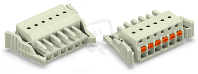 Pružinová svorka Push-in CAGE CLAMP sv.šedá 2,5mm2 15pól. WAGO 2721-115/037-000