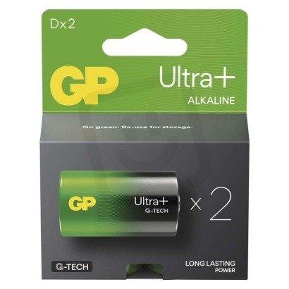 Alkalická baterie GP Ultra Plus D (LR20) B03412