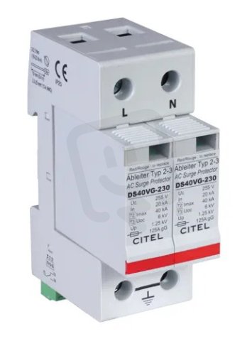 Přepěťová ochrana 2+3 AC DS 42VGS-230 řazení 2+0 20kA CITEL 461571