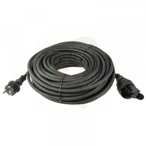 Gumový prodlužovací kabel 1 zásuvka 30M 1,5MM SCHUKO Emos P01830