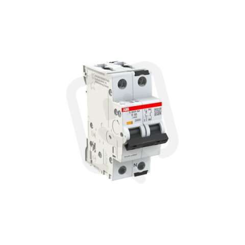 S301P-D40NA jistič 1+N odpojení N vodiče 40 A char. D 25kA ABB 2CDS381103R0401