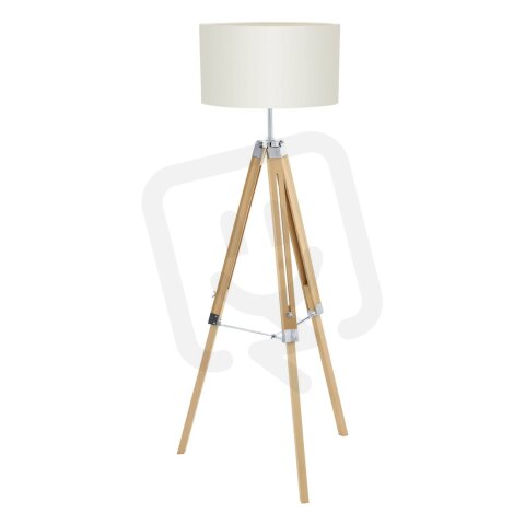 Stojací svítidlo LANTADA NATUR/chrom/béžová 1X60W IP20 EGLO 44114