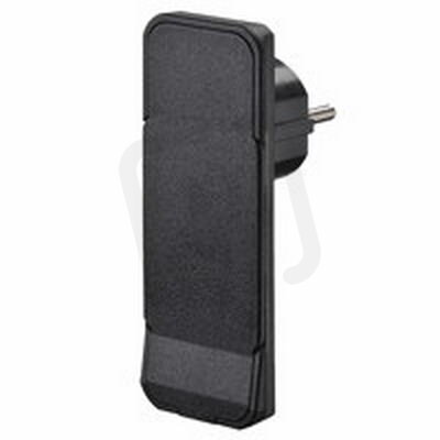 Bachman 933.001 Vidlice Flat Plug schuko, znovu zapojitelná, bez kabelu, černá