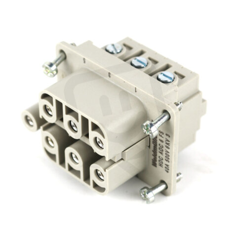 Kontakt, Zásuvka, 500 V HDC AOC 6 FS WEIDMÜLLER 2466800000