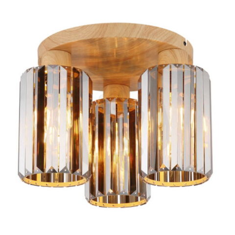 Stropní svítidlo RUN dřevo 3x60W E27 IP20 GLOBO 60220346