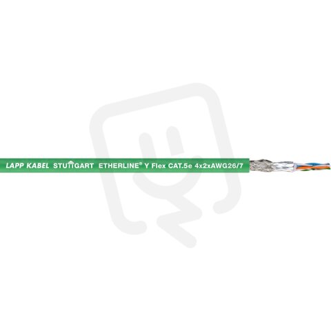 Ethernetový kabel ETHERLINE Y Flex CAT.5e 4X2XAWG26/7 LAPP 2170486