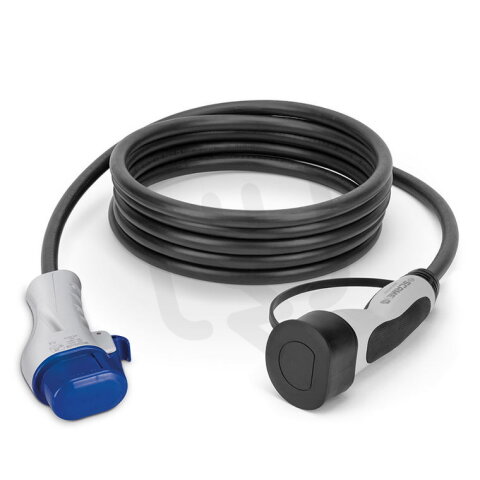 Nabíjecí kabel SCAME 201.CSC424-5 IP44 32A vidlice 3C 32A 3P konektor T2 32A 3P