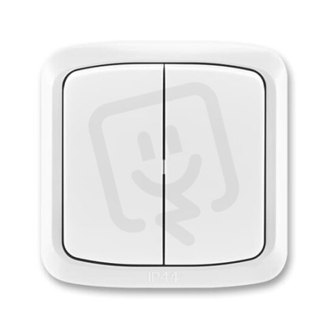 ABB Tango Přepínač kompletní ř.5 10AX 250Vstř. bílá BLISTR 3558A-W05340 B