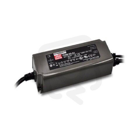 Stmívatelný zdroj pro LED 90W 24V 3,75A IP67 MEAN WELL PWM-90-24DA