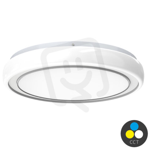 LED sv.,RC,prům.38,5cm,30W+6W,3CCT,IP20,2700lm,bílá ECOLITE WCJ385-36W/RGBW