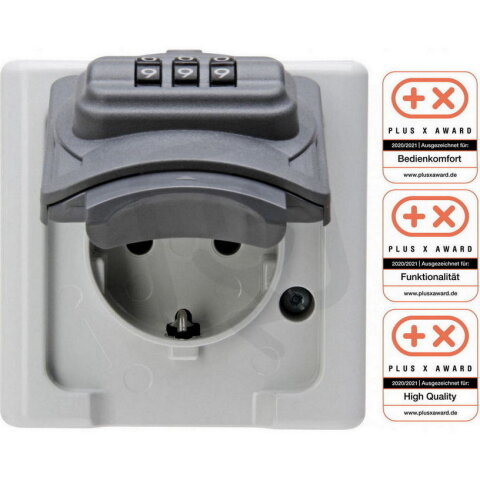 109856007 Earthed socket outlet with com