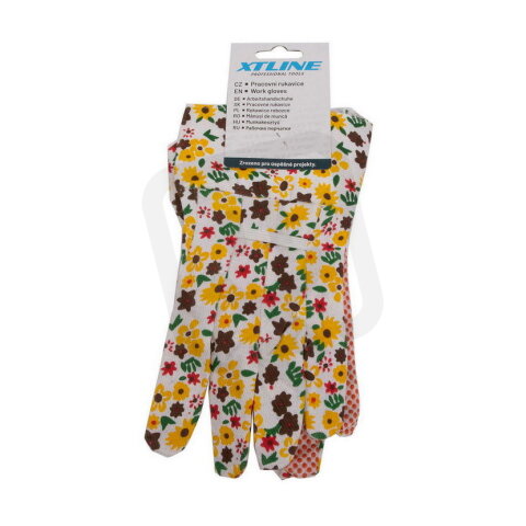 Rukavice s PVC terčíky/bavlnou Avocet velikost 9'' (blistr) XTLINE JA128111/09B