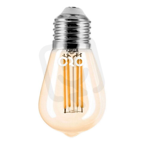 LED žárovka ORO AMBER E27 ST45 4W WW LED-POL ORO33238