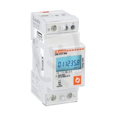 Lovato DMED121MID Jednofázový elektroměr 63A