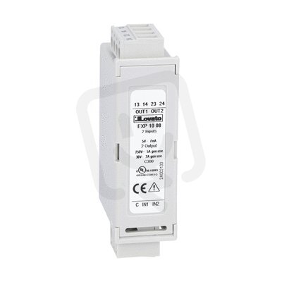 Lovato EXP1008 2 digitální vstupy+2 reléové výstupy 5A 250VAC