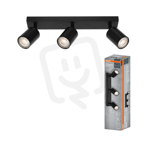 LED SPOT ELEMENTAL BLACK 3XGU10 BLACK OSRAM 4099854587566