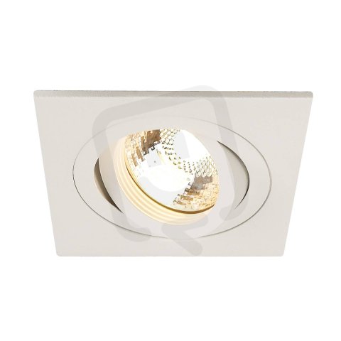 NEW TRIA I GU10 zapustna matna bila 230V GU10 halogen 50W 30° SLV 113511