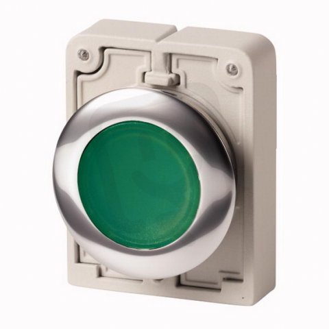Eaton M30C-FDRL-G Ovládací hlavice tlačítka, prosvětlené, aretace, zelená
