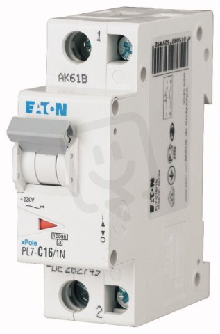 Jistič PL7-C1/1N, char C, 1+N-pólový, 10kA, 1A EATON 165230