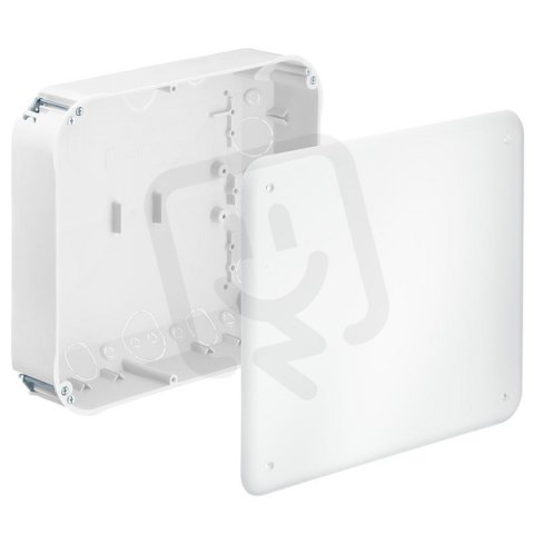Krabice bezhalogen 235x205x72mm s víkem, do dutých stěn KAISER 9197-77