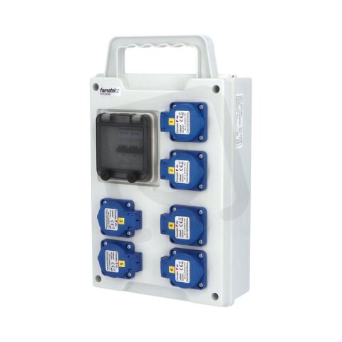 Zásuvková skříň EB 600000.0 /4M  EasyBOX IP44 jištěná bez chrániče, přenosná