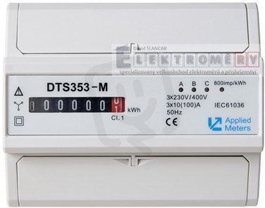 E1420 Elektroměr DTS 353 1M, 3f.1s. 10 - 100A, neověřený