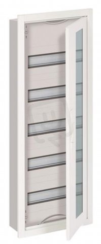 Zapuštěná rozvodnice ABB U51TE -60M s průhl. dveřmi