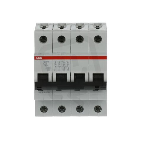 S204-C2 4 fázový jistič 2 A char. C 6kA ABB 2CDS254001R0024