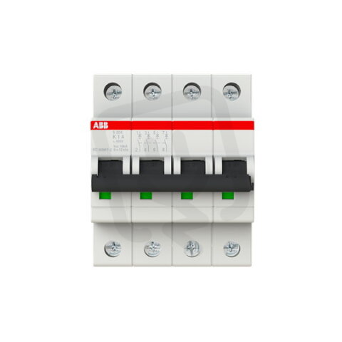 S204-K1 4 fázový jistič 1 A char. K 6kA ABB 2CDS254001R0217
