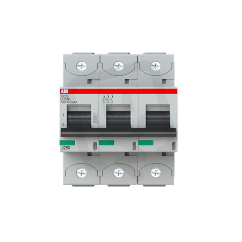 S803S-UCB16 jistič char. B 3P 16A 750V DC Icu 50kA ABB 2CCS863001R1165