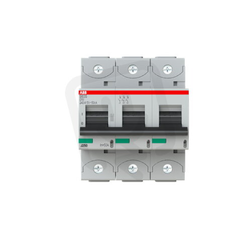 S803S-D50 jistič 3P char. D 50A s klecovou svorkou Icu 50kA ABB 2CCS863001R0501