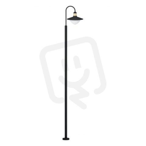 Venkovní stojací svítidlo SIRMIONE černá-zlatá/bílá 60W IP44 EGLO 97287