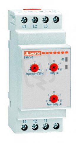 Lovato PMV40A600 Ochranné relé Asymetrie napětí multifunkční 600VAC