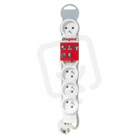 Legrand 050062 PRODLUŽ. PŘÍVOD 6X2P+T, 3M