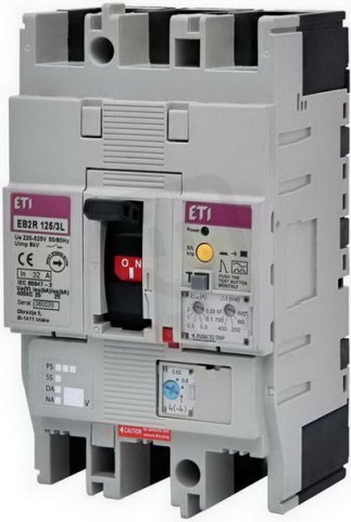 Kompaktní jistič EB2R  125/3L 32A 3P ETI 004671502