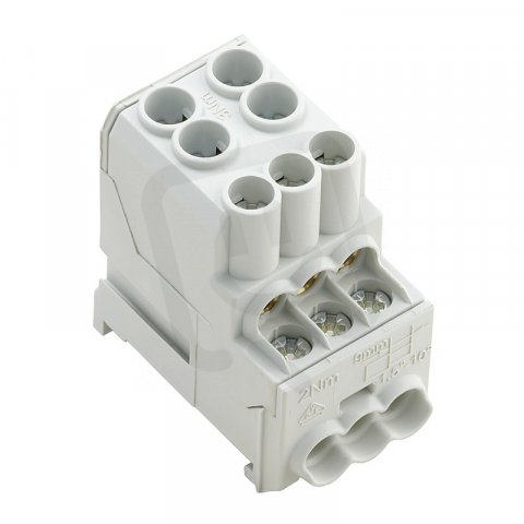 Svorka k rozvádění napájení WPD 100 2X25/6X10 GY WEIDMÜLLER 1561910000