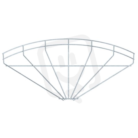 OBO GRB 90 540 FT Oblouk mřížových žlabů 90°, 55x400, Ocel, žárově zinkováno