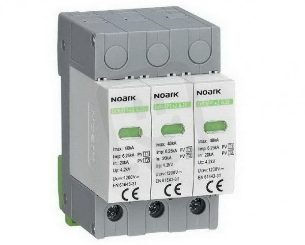 Svodič přepětí NOARK 111761 EX9UEP 1+2, 6,25kA, 1200 V DC, 3TE