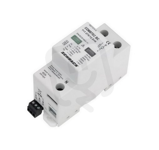 Svodič přepětíCOMBTEC BC 1+1 275/12,5, pomocný kontakt SCHRACK IS211213-A