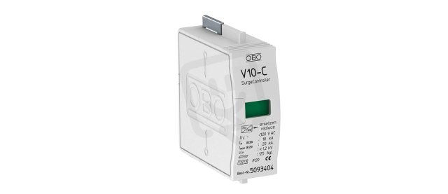 OBO V10-C 0-280 Vrchní díl V10, typ 2+3 dle EN 61643-11, 280V