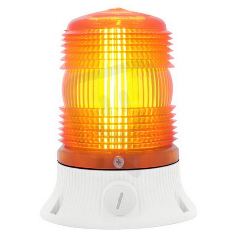 Maják zábleskový MINIFLASH X 240 V, AC, IP54, oranžová, světle šedá SIRENA 63766