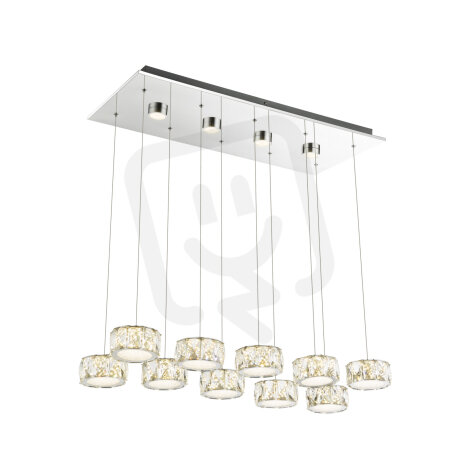 Závěsné svítidlo AMUR chrom LED 96W 230V, 6500lm, 4000K GLOBO 49350-92H