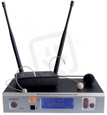 DEXON CZECH 21 896 MBC 930 bezdrátový mikrofon diverzitní n