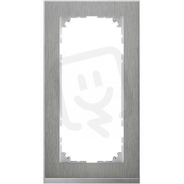 Merten Rámeček 2násobný M-Pure Decor Stainless Steel/Aluminium MTN4025-3646