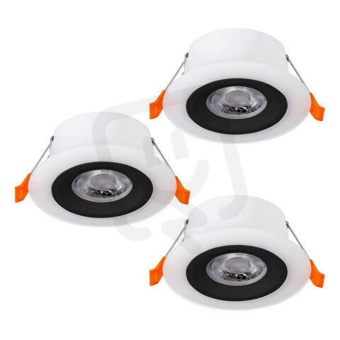 Zápustné svítidlo CALONGE SET 3X LED d100 černá 3X4,8W IP20 EGLO 900915