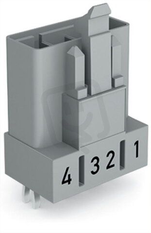 Konektor na desky plošných spojů rovné provedení 4pól. šedá WAGO 890-854