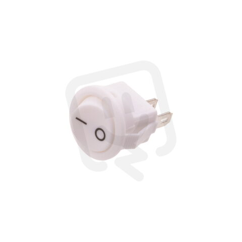 Vypínač kolébkový kulatý 2A/250V/16-W OFF-ON bílý T-LED 113111