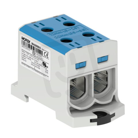 Univerzální řadová svorka OTL 95-2xAl/Cu 6-95mm2 1000V modrá MOREK MAA2095B10